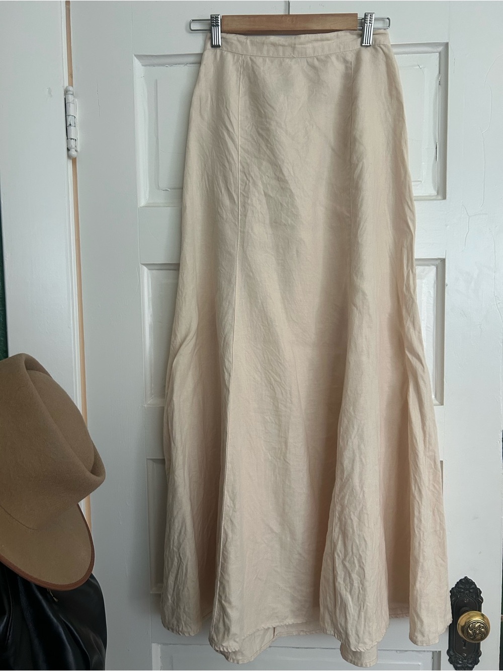 LINEN A-Line Maxi Skirt size 4/6